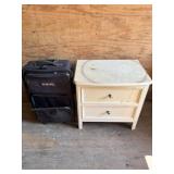 Night Stand & Suit Case