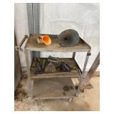 Roll Around Metal Cart & Contents
