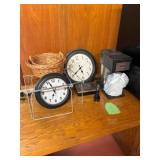 Coffe Pot, Clocks, etc