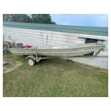 Boat, Motor, and Trailer Evinrude 9.9
