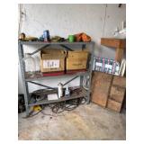Metal Shelf & All Contents