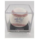 Whitey Herzog Authentic Signed Baseball