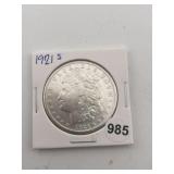 1921 S Morgan Silver Dollar Coin