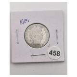 1905 Quarter Coin