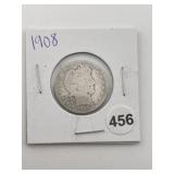 1908 Quarter Coin