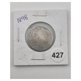 1898 Quarter Coin