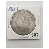 1921 S Morgan Silver Dollar Coin