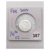 1/10th oz Fine Silver Coin