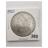 1921 Morgan Silver Dollar Coin