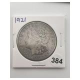 1921 Morgan Silver Dollar Coin