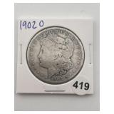 1902 O Morgan Silver Dollar Coin