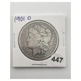 1901 O Morgan Silver Dollar Coin