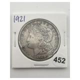 1921 Morgan Silver Dollar Coin