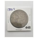 1890 S Morgan Silver Dollar Coin