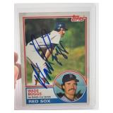 Wade Boggs Hand Signed Authentic Autograph