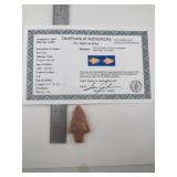 Kent Point with Sam Johnson COA Indian Artifact Ar