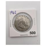 1962 Franklin Half Dollar Coin