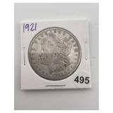 1921 Morgan Silver Dollar Coin
