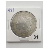 1921 Morgan Silver Dollar Coin