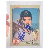 Wade Boggs Hand Signed Authentic Autograph