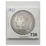 1921 Morgan Silver Dollar Coin