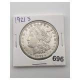 1921 S Morgan Silver Dollar Coin