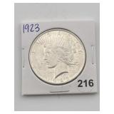 1923 Peace Silver Dollar Coin