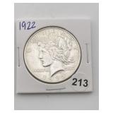 1922 Peace Silver Dollar Coin
