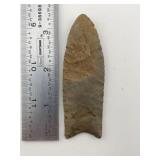 3 & 1/4" Clovis Indian Artifact Arrowhead