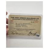 Ann Arbor Railroad Company 1927