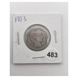 1903 Quarter Coin