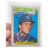 Ryne Sandberg Hand Signed Authentic Autograph