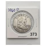 1960 D Franklin Half Dollar Coin