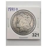 1891 O Morgan Silver Dollar Coin