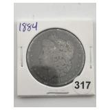 1884 Morgan Silver Dollar Coin