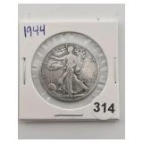 1944 Walking Liberty Half Dollar Coin