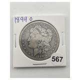 1899 O Morgan Silver Dollar Coin