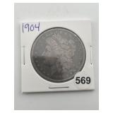 1904 Morgan Silver Dollar Coin