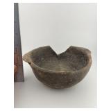 Mississippian Strap Handle Bowl Indian Artifact Ar