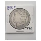 1885 O Morgan Silver Dollar Coin