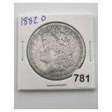 1882 O Morgan Silver Dollar Coin