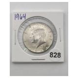 1964 Kennedy Half Dollar Silver Coin