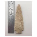 4 & 7/8" Hardin Indian Artifact Arrowhead