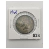 1968 Kennedy Half Dollar Silver Coin