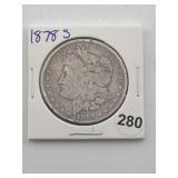 1878 S Morgan Silver Dollar Coin