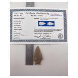 Johnson Point with Sam Johnson COA Indian Artifact