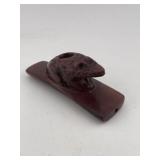 Wonderful Frog Effigy Stone Pipe Indian Artifact A