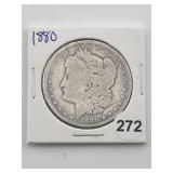 1880 Morgan Silver Dollar Coin