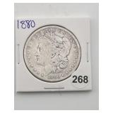 1880 Morgan Silver Dollar Coin