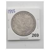 1883 Morgan Silver Dollar Coin